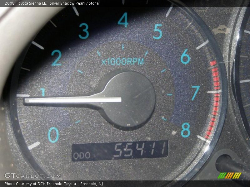 Silver Shadow Pearl / Stone 2008 Toyota Sienna LE