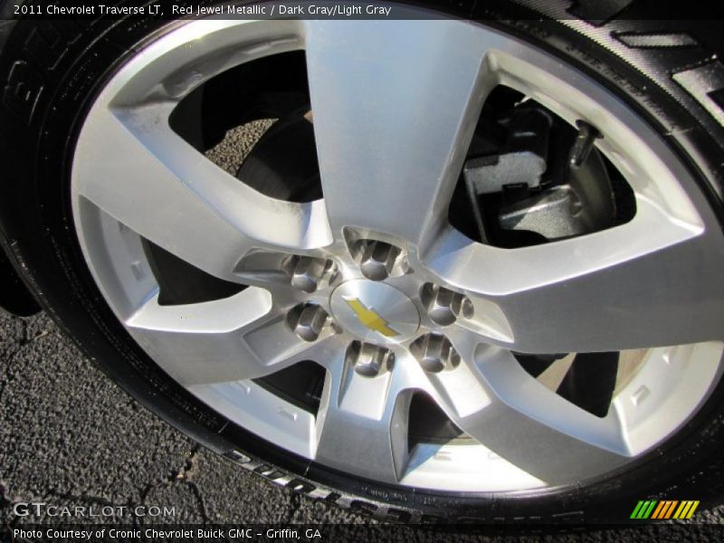 Red Jewel Metallic / Dark Gray/Light Gray 2011 Chevrolet Traverse LT