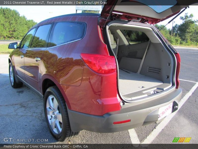 Red Jewel Metallic / Dark Gray/Light Gray 2011 Chevrolet Traverse LT