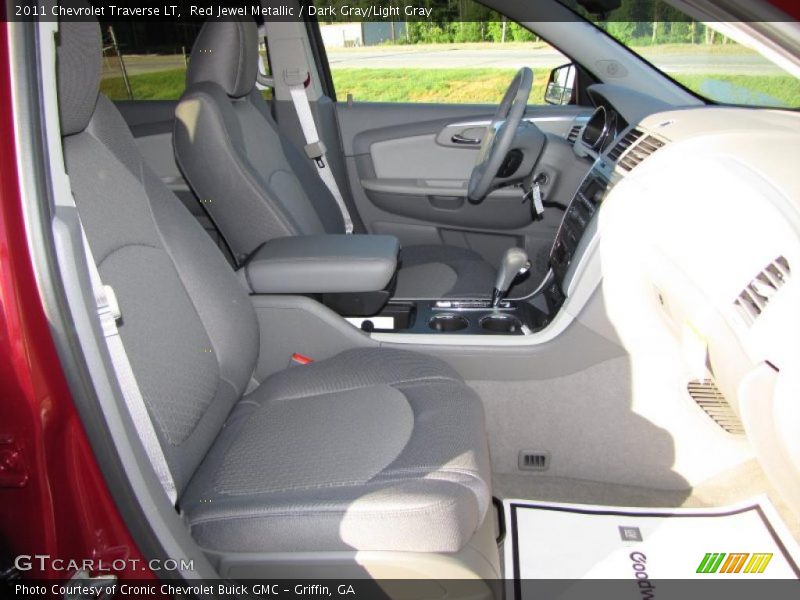 Red Jewel Metallic / Dark Gray/Light Gray 2011 Chevrolet Traverse LT