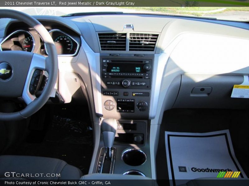 Red Jewel Metallic / Dark Gray/Light Gray 2011 Chevrolet Traverse LT
