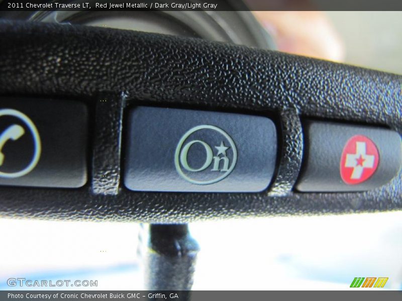Red Jewel Metallic / Dark Gray/Light Gray 2011 Chevrolet Traverse LT