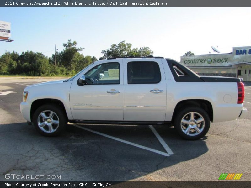 White Diamond Tricoat / Dark Cashmere/Light Cashmere 2011 Chevrolet Avalanche LTZ