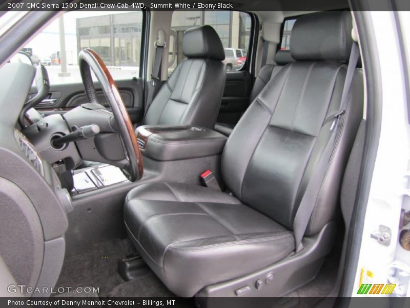 Summit White / Ebony Black 2007 GMC Sierra 1500 Denali Crew Cab 4WD