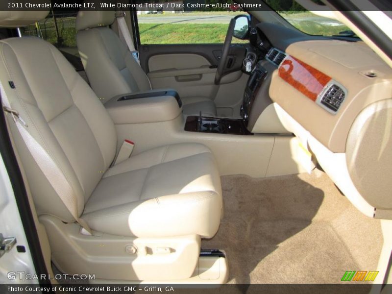 White Diamond Tricoat / Dark Cashmere/Light Cashmere 2011 Chevrolet Avalanche LTZ