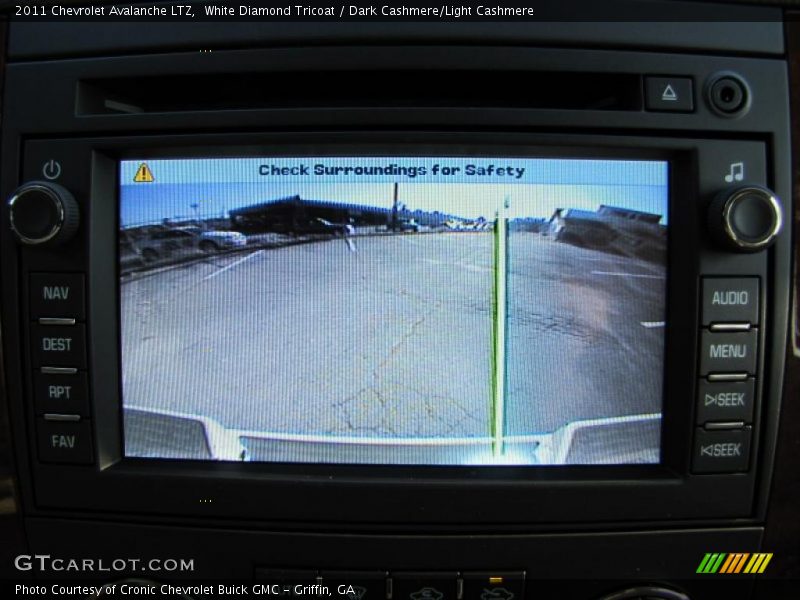 White Diamond Tricoat / Dark Cashmere/Light Cashmere 2011 Chevrolet Avalanche LTZ