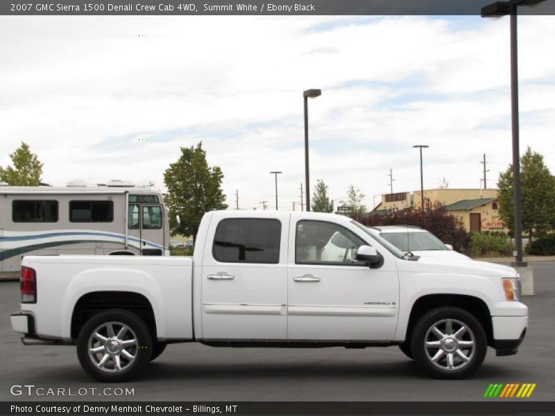 Summit White / Ebony Black 2007 GMC Sierra 1500 Denali Crew Cab 4WD