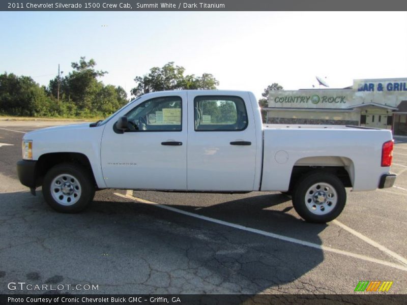 Summit White / Dark Titanium 2011 Chevrolet Silverado 1500 Crew Cab