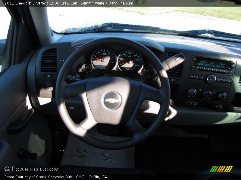 Summit White / Dark Titanium 2011 Chevrolet Silverado 1500 Crew Cab