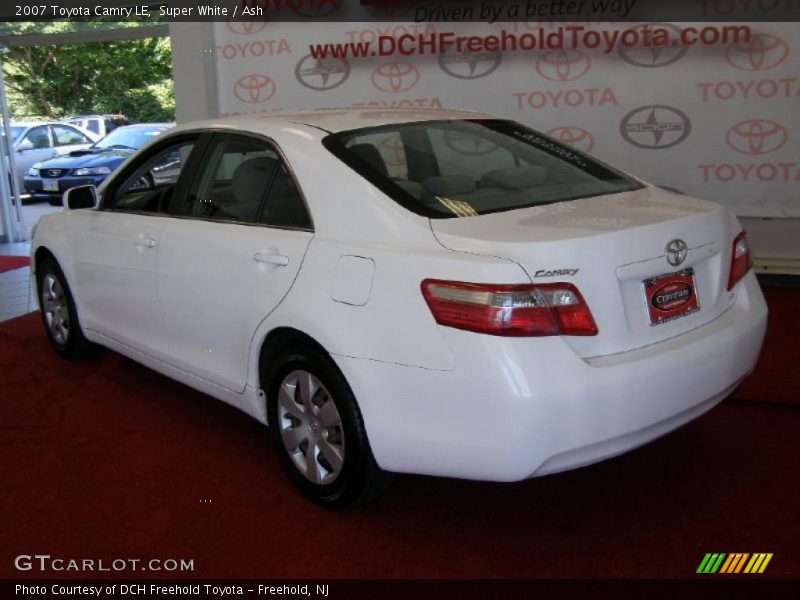 Super White / Ash 2007 Toyota Camry LE