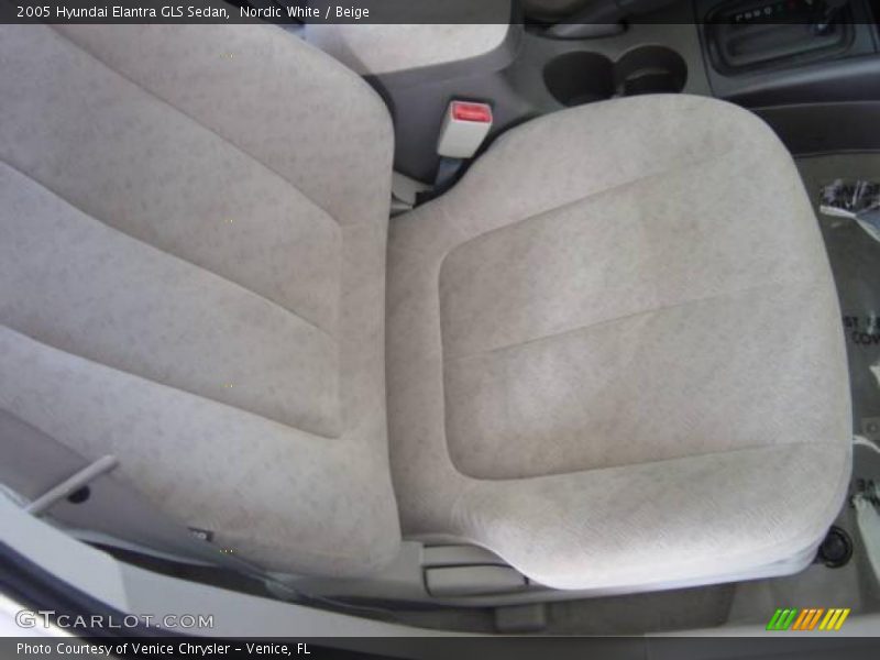 Nordic White / Beige 2005 Hyundai Elantra GLS Sedan