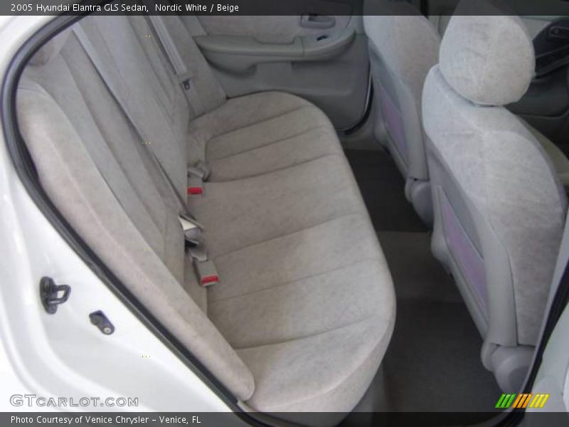 Nordic White / Beige 2005 Hyundai Elantra GLS Sedan