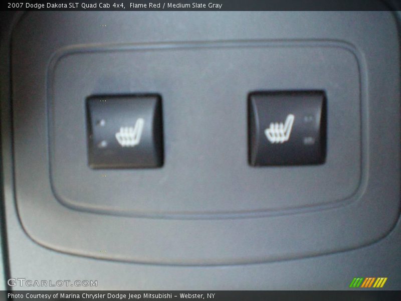 Flame Red / Medium Slate Gray 2007 Dodge Dakota SLT Quad Cab 4x4
