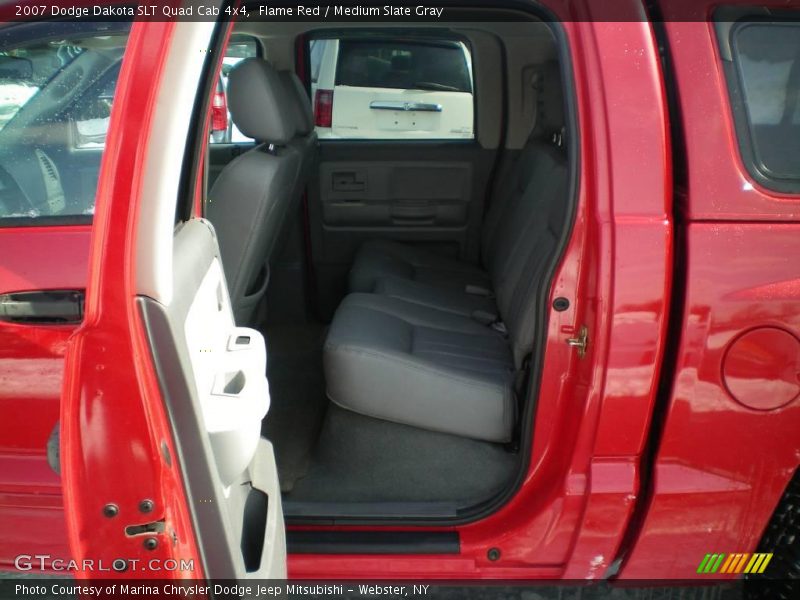 Flame Red / Medium Slate Gray 2007 Dodge Dakota SLT Quad Cab 4x4