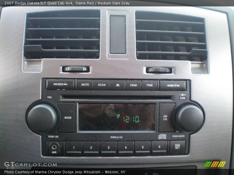 Flame Red / Medium Slate Gray 2007 Dodge Dakota SLT Quad Cab 4x4