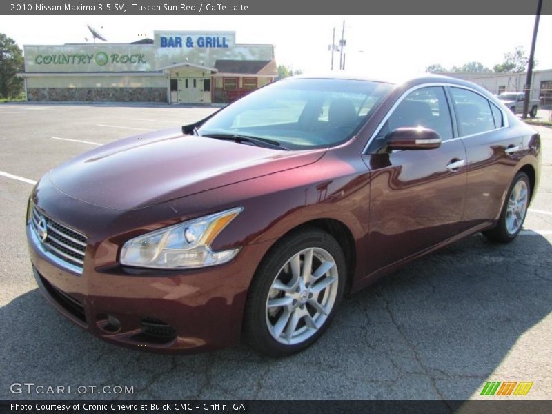 Tuscan Sun Red / Caffe Latte 2010 Nissan Maxima 3.5 SV