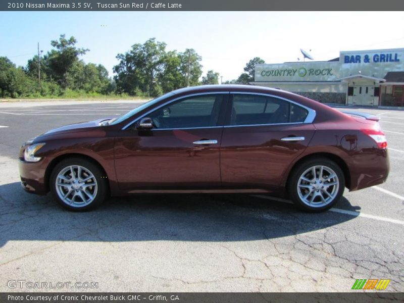 Tuscan Sun Red / Caffe Latte 2010 Nissan Maxima 3.5 SV