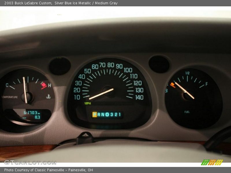 Silver Blue Ice Metallic / Medium Gray 2003 Buick LeSabre Custom