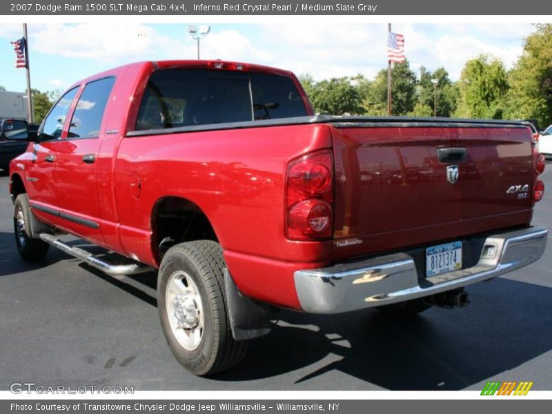 Inferno Red Crystal Pearl / Medium Slate Gray 2007 Dodge Ram 1500 SLT Mega Cab 4x4