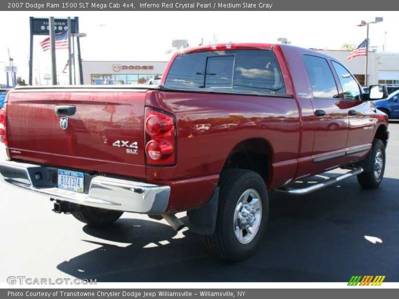 Inferno Red Crystal Pearl / Medium Slate Gray 2007 Dodge Ram 1500 SLT Mega Cab 4x4