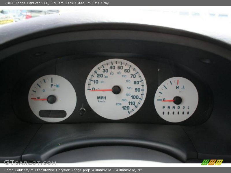 Brilliant Black / Medium Slate Gray 2004 Dodge Caravan SXT
