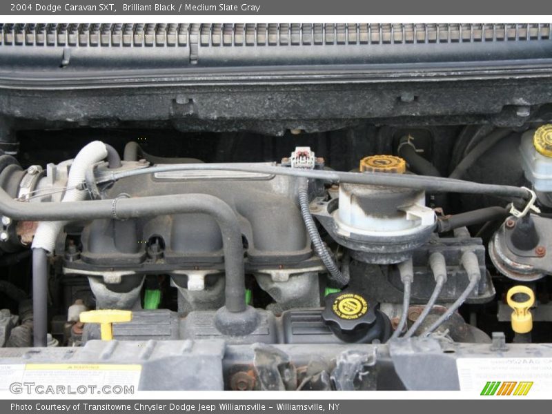 Brilliant Black / Medium Slate Gray 2004 Dodge Caravan SXT