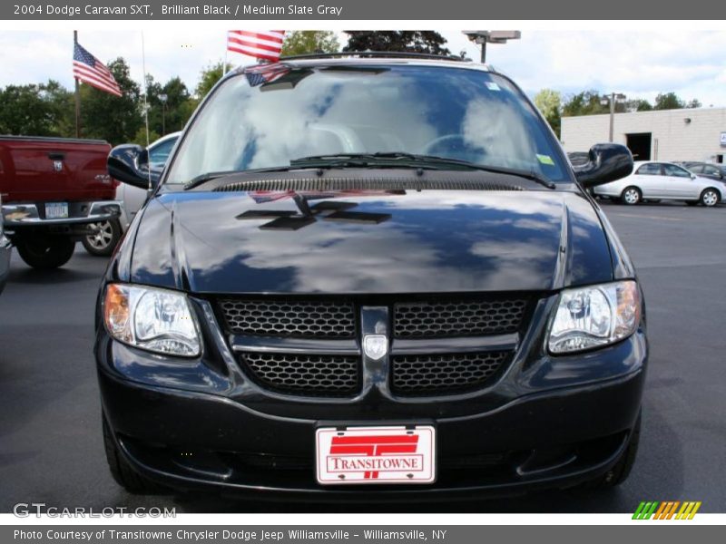 Brilliant Black / Medium Slate Gray 2004 Dodge Caravan SXT