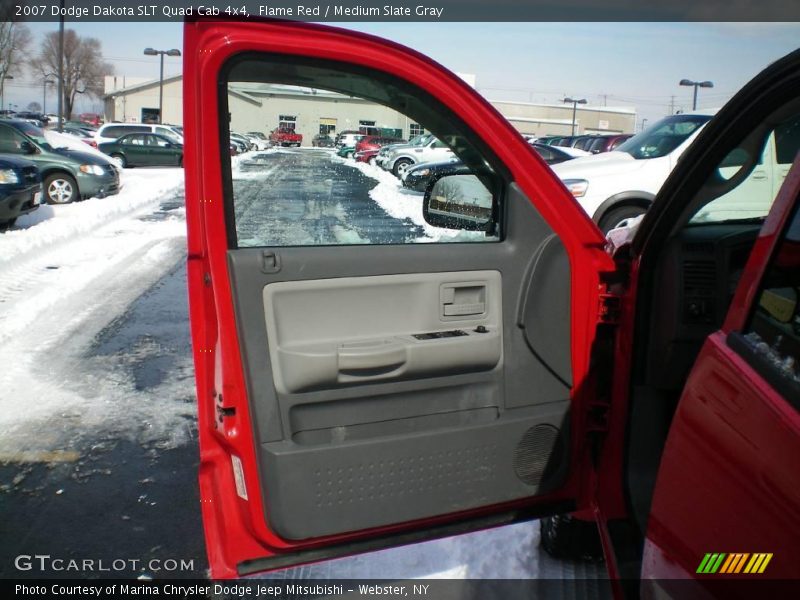 Flame Red / Medium Slate Gray 2007 Dodge Dakota SLT Quad Cab 4x4