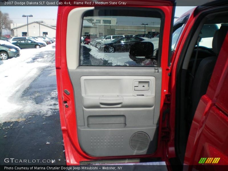 Flame Red / Medium Slate Gray 2007 Dodge Dakota SLT Quad Cab 4x4