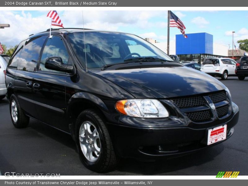 Brilliant Black / Medium Slate Gray 2004 Dodge Caravan SXT