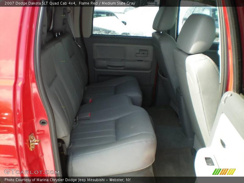 Flame Red / Medium Slate Gray 2007 Dodge Dakota SLT Quad Cab 4x4