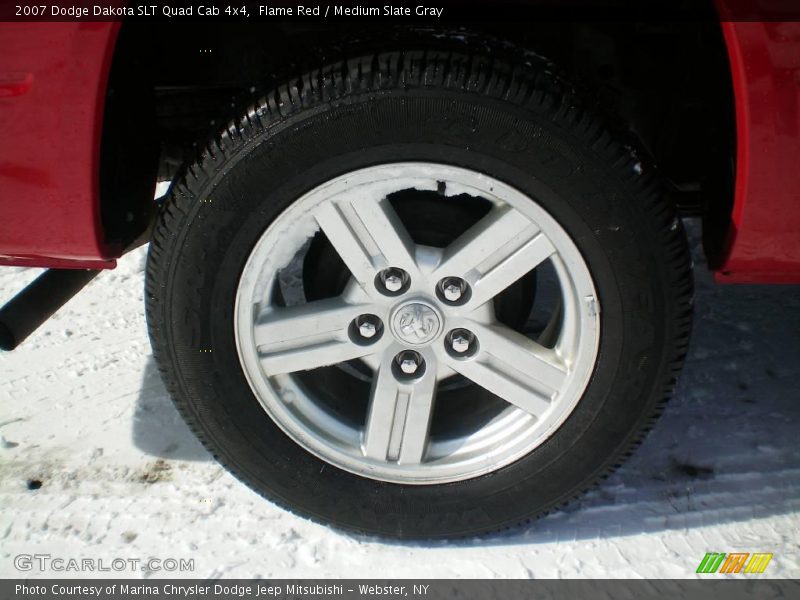 Flame Red / Medium Slate Gray 2007 Dodge Dakota SLT Quad Cab 4x4