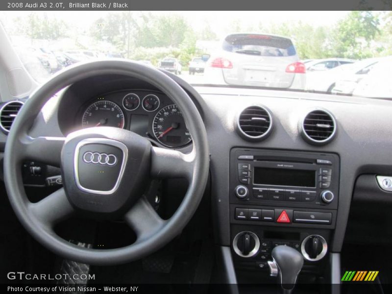 Brilliant Black / Black 2008 Audi A3 2.0T