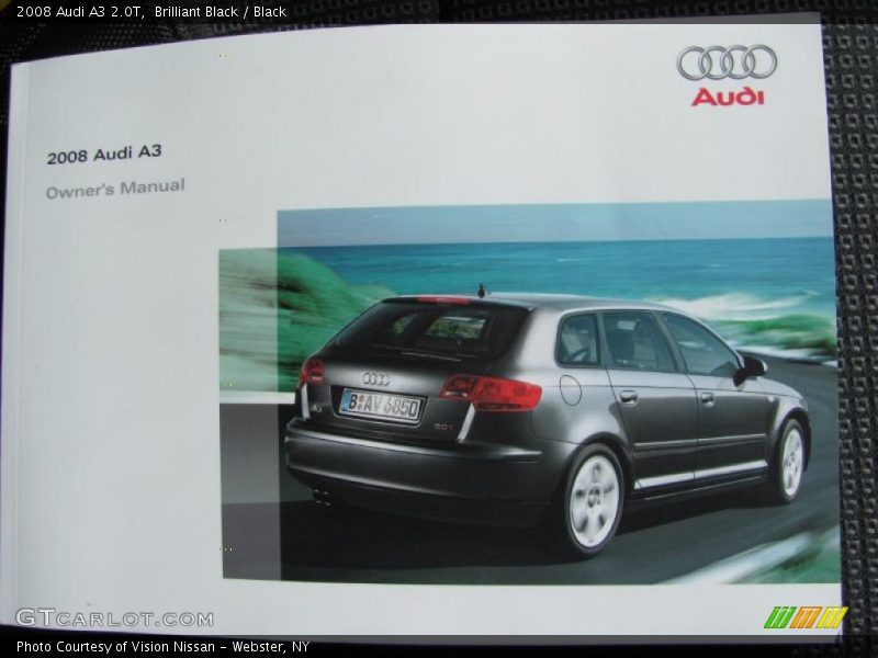 Brilliant Black / Black 2008 Audi A3 2.0T