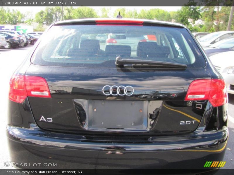 Brilliant Black / Black 2008 Audi A3 2.0T