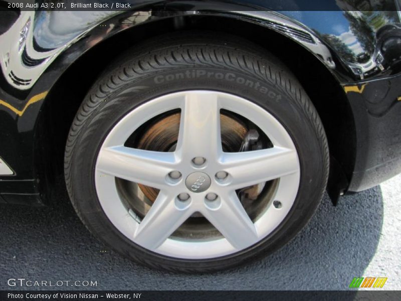 Brilliant Black / Black 2008 Audi A3 2.0T