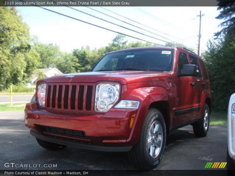 Inferno Red Crystal Pearl / Dark Slate Gray 2010 Jeep Liberty Sport 4x4