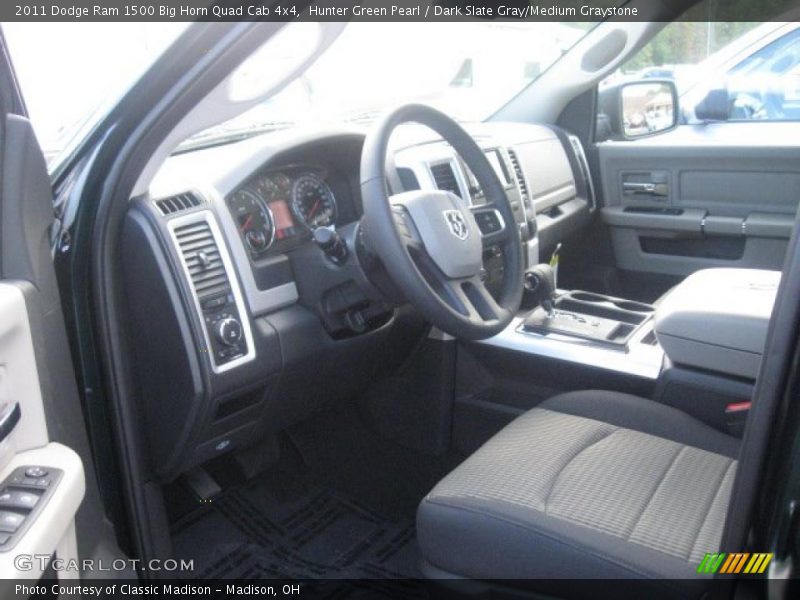 Hunter Green Pearl / Dark Slate Gray/Medium Graystone 2011 Dodge Ram 1500 Big Horn Quad Cab 4x4