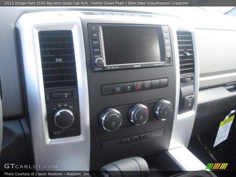 Hunter Green Pearl / Dark Slate Gray/Medium Graystone 2011 Dodge Ram 1500 Big Horn Quad Cab 4x4