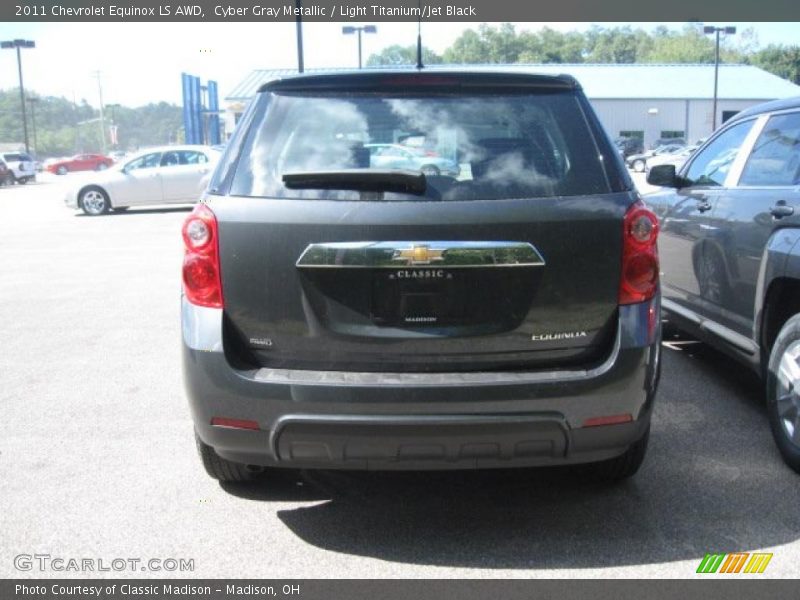 Cyber Gray Metallic / Light Titanium/Jet Black 2011 Chevrolet Equinox LS AWD