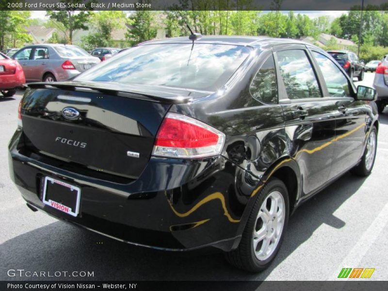 Black / Medium Stone 2008 Ford Focus SES Sedan