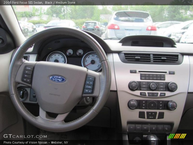 Black / Medium Stone 2008 Ford Focus SES Sedan