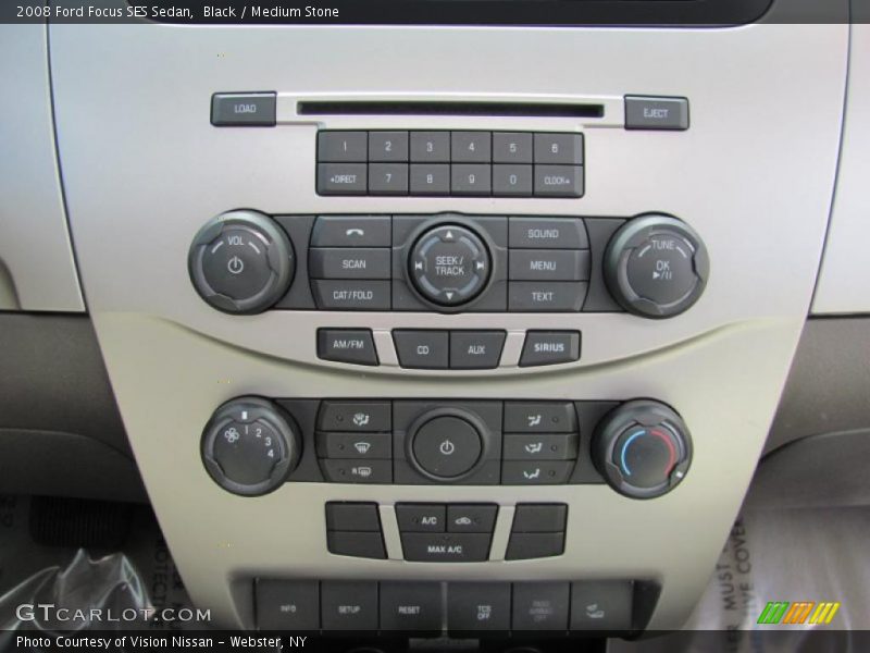 Black / Medium Stone 2008 Ford Focus SES Sedan