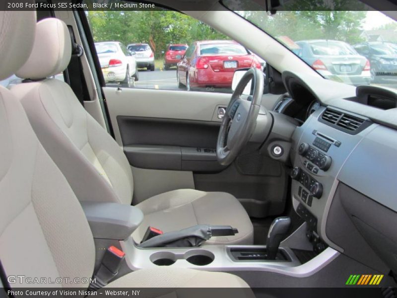Black / Medium Stone 2008 Ford Focus SES Sedan