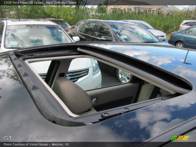 Black / Medium Stone 2008 Ford Focus SES Sedan