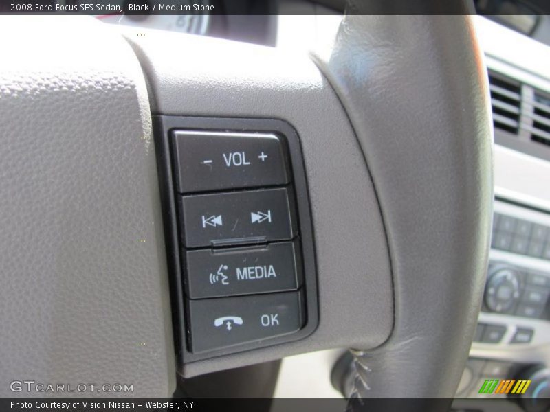 Black / Medium Stone 2008 Ford Focus SES Sedan