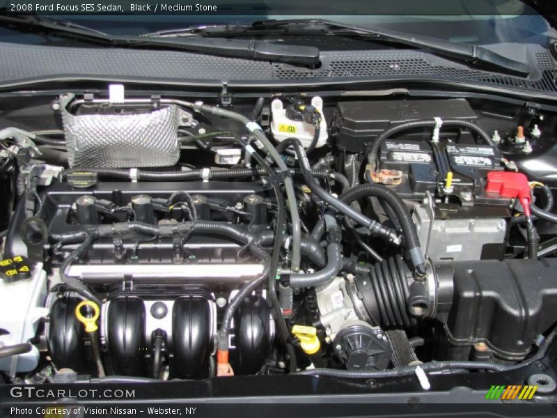 Black / Medium Stone 2008 Ford Focus SES Sedan