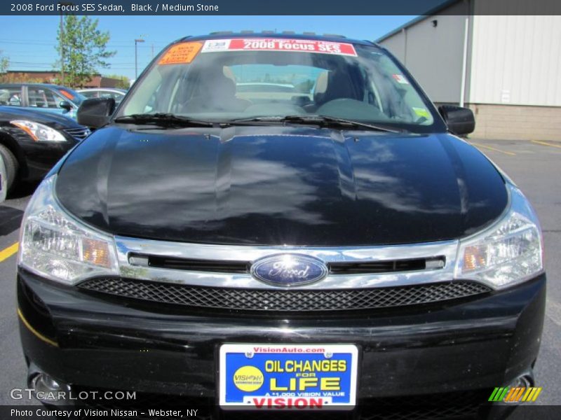Black / Medium Stone 2008 Ford Focus SES Sedan