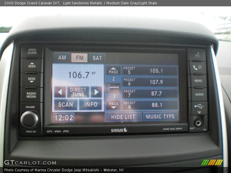 Light Sandstone Metallic / Medium Slate Gray/Light Shale 2009 Dodge Grand Caravan SXT