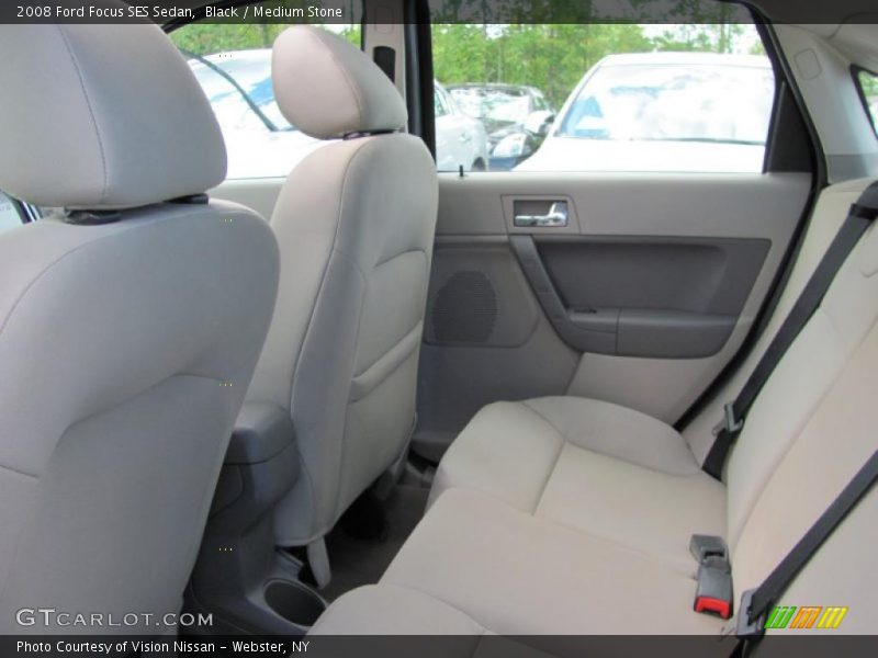 Black / Medium Stone 2008 Ford Focus SES Sedan